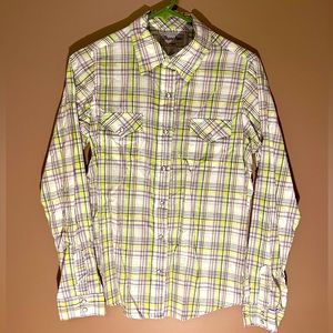 Green and Purple plaid shirt